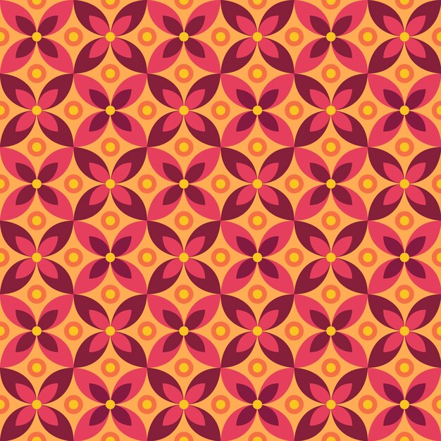 Geometric groovy pattern