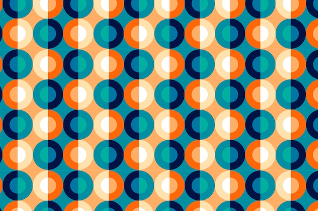 Geometric groovy pattern