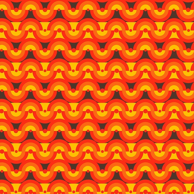 Geometric groovy pattern