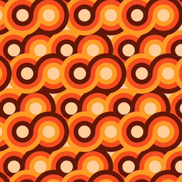 Geometric groovy pattern