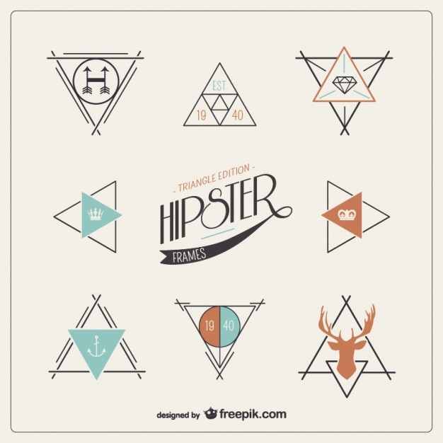 Download Free Geometric Hipster Logos Free Vector Use our free logo maker to create a logo and build your brand. Put your logo on business cards, promotional products, or your website for brand visibility.