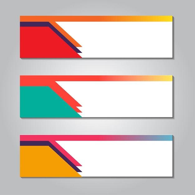 geometric horizontal banner