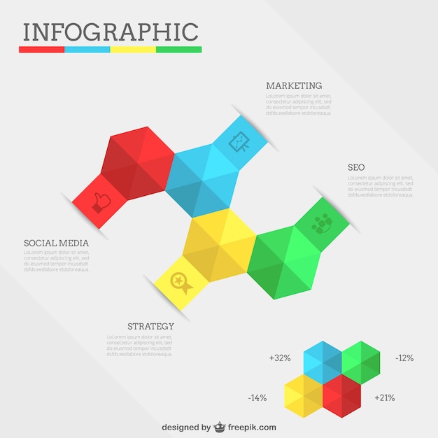 Geometric infographic template