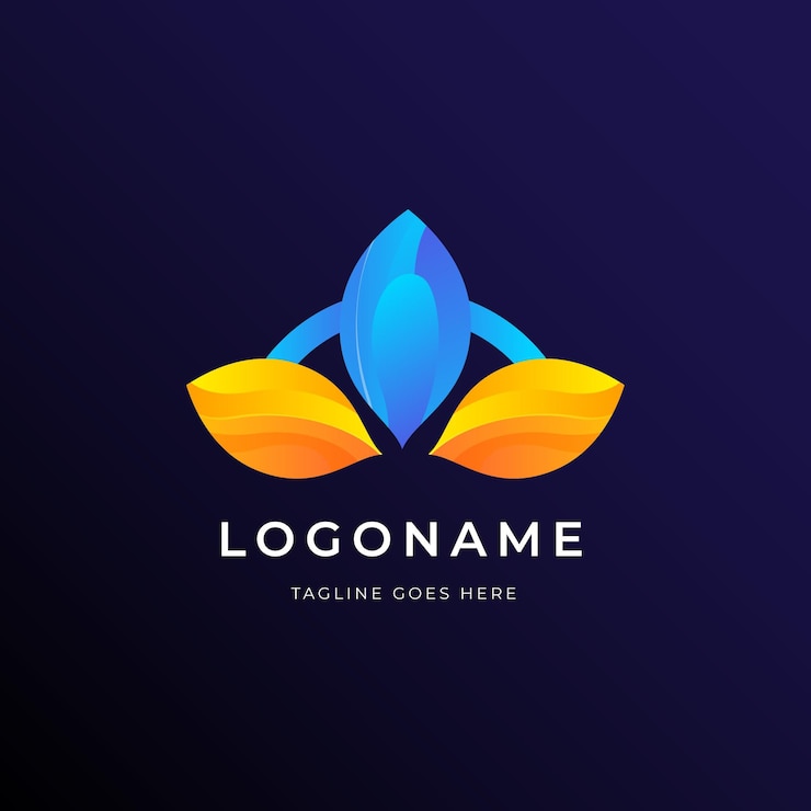 मुफ़्त वेक्टर geometric leaves logo business template