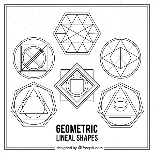 Geometric lineal shapes pack