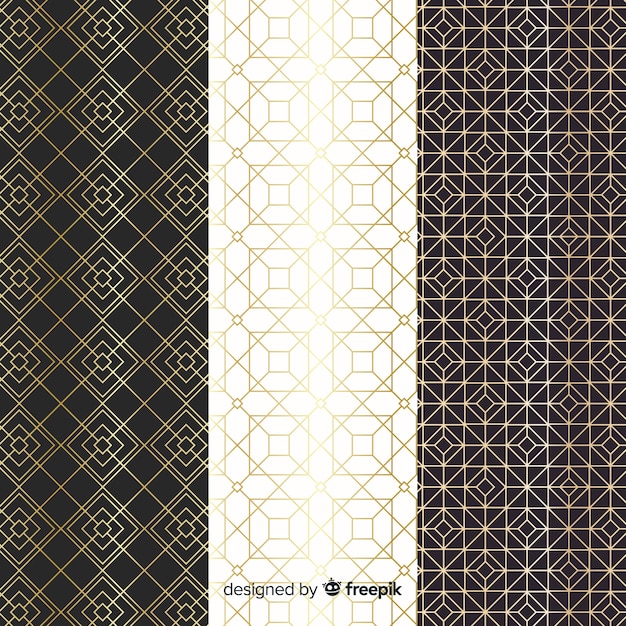 Geometric luxury pattern collection design