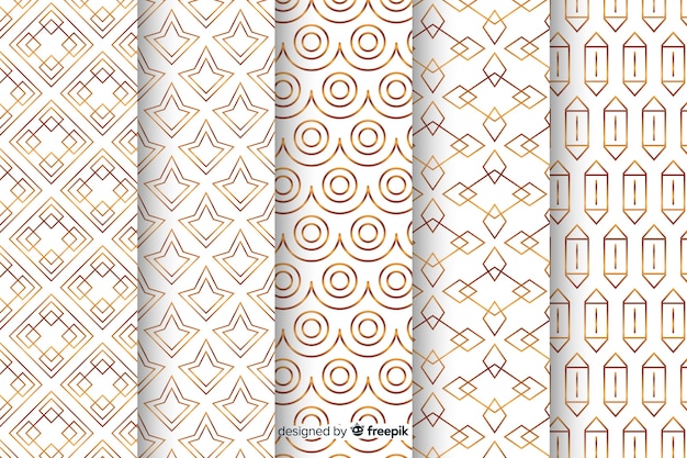 Geometric luxury pattern collection