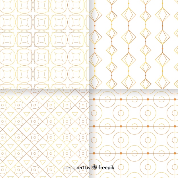 Geometric luxury pattern collection