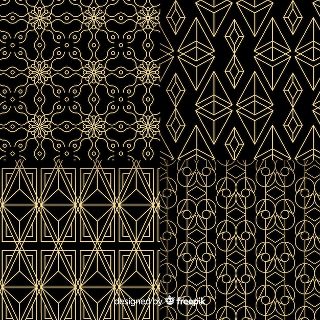 Geometric luxury pattern collection