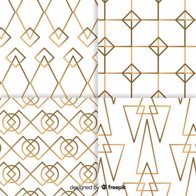 Geometric luxury pattern collection