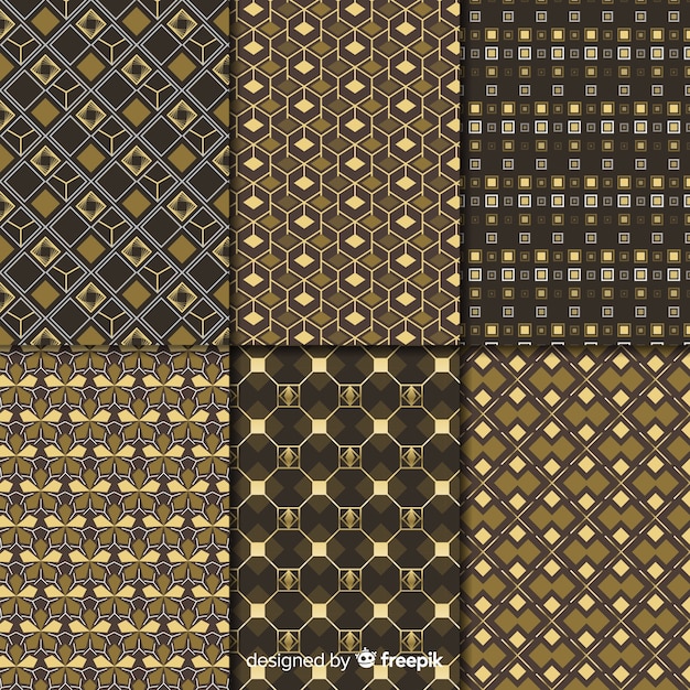 Geometric luxury pattern collection