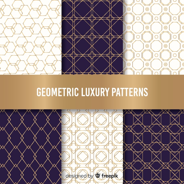 Geometric luxury pattern collection