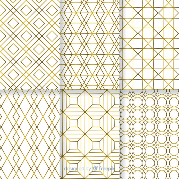 Geometric luxury pattern collection