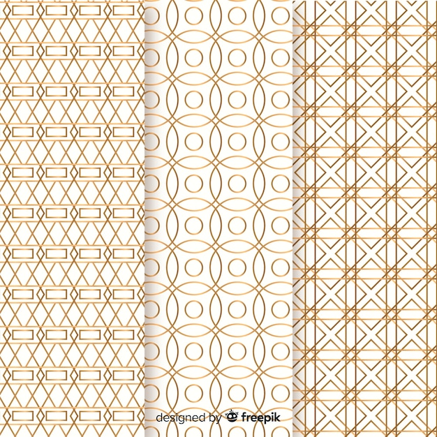 Geometric luxury pattern collection