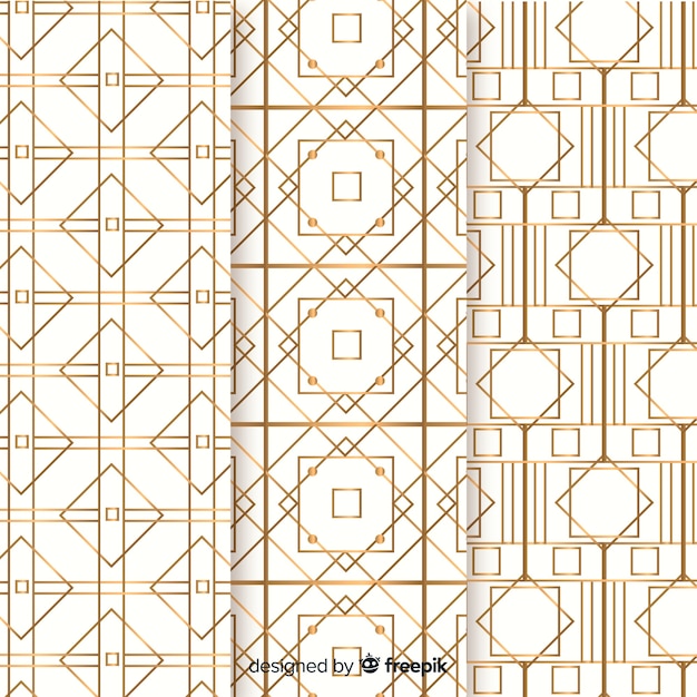 Geometric luxury pattern collection