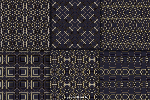 Geometric luxury pattern collection