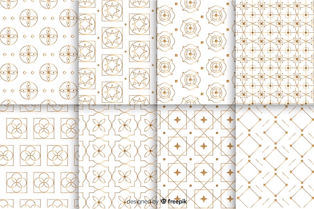 Geometric luxury pattern collection