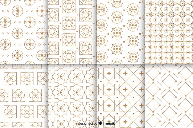 Geometric luxury pattern collection