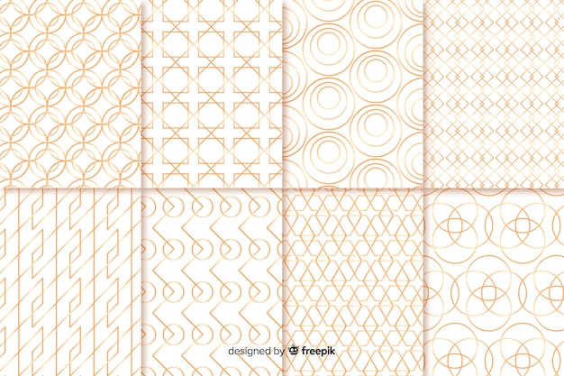 Geometric luxury pattern collection