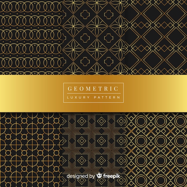 Geometric luxury pattern collection