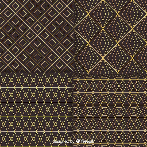 Geometric luxury pattern pack