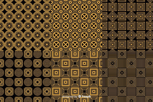 Geometric luxury pattern pack