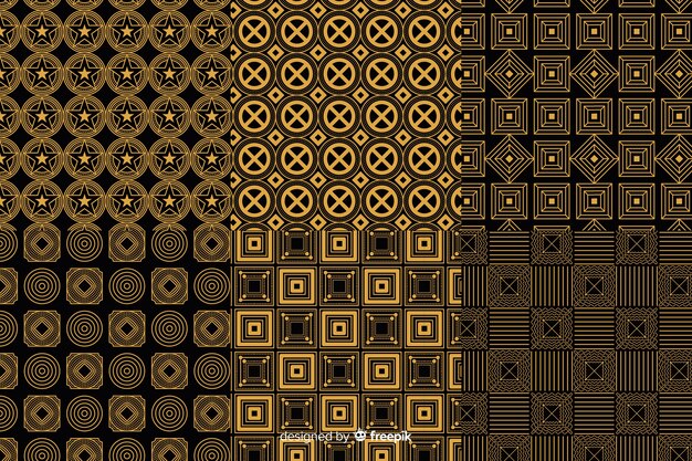 Geometric luxury pattern pack