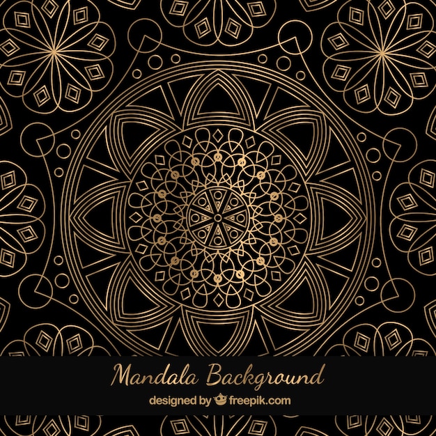 Geometric mandala background