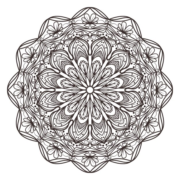 Geometric mandala design