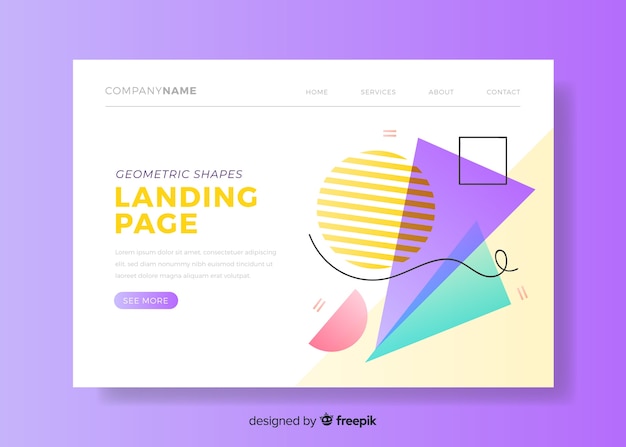 Free vector geometric models landing page