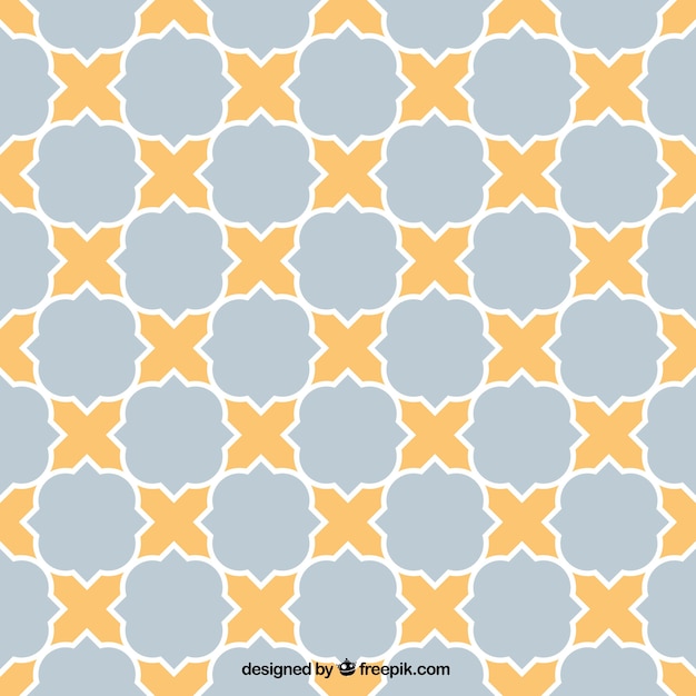 Free vector geometric mosaic pattern