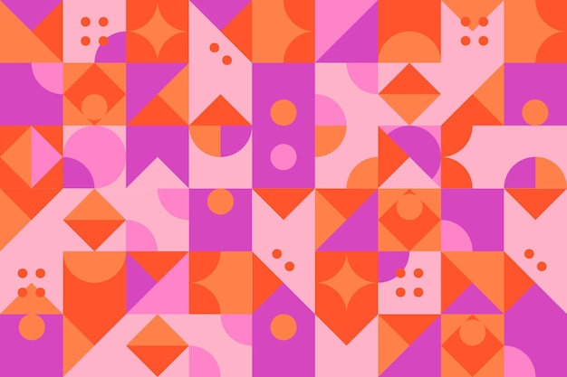 Free vector geometric mural wallpaper