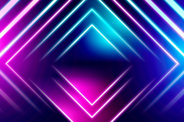 Geometric neon background