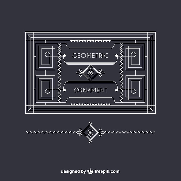 Free Vector geometric ornament