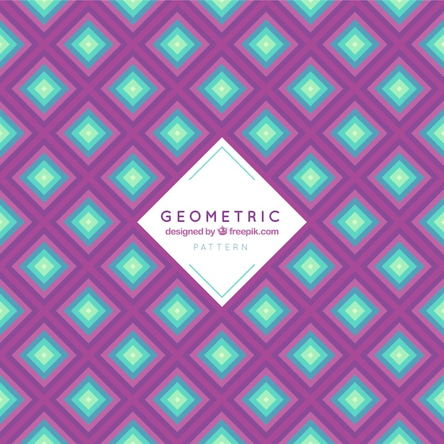 Geometric pattern of abstract shapes in flat design