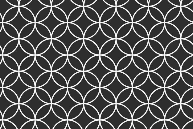 Geometric pattern background, black abstract design vector