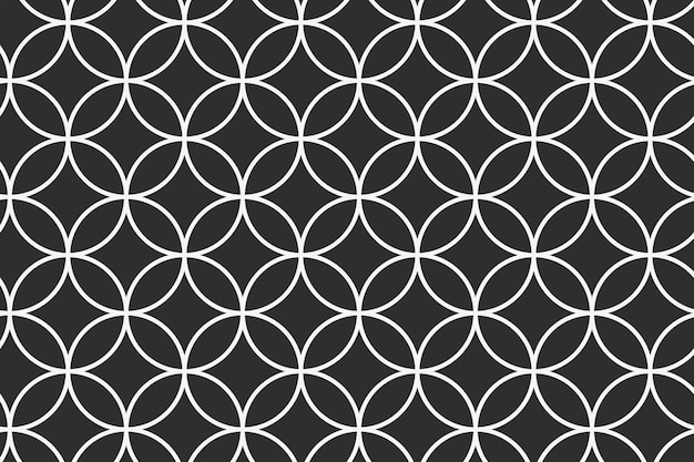 Geometric pattern background, black abstract design vector