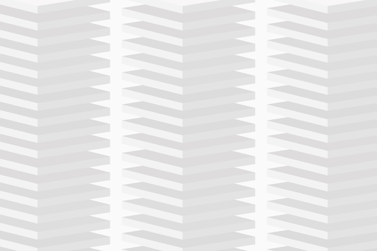 Free Vector geometric pattern background, white minimal 3d design vector