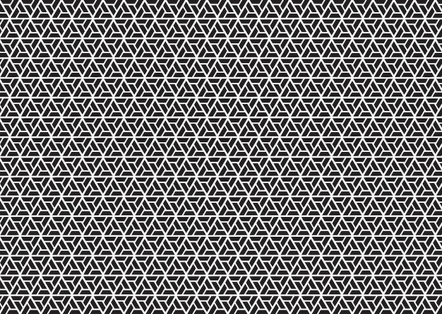 Бесплатное векторное изображение Геометрический рисунок фона в черно-белом цвете