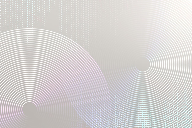 Geometric pattern gray technology background with circles
