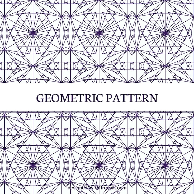 線を含む形状の幾何学的パターン