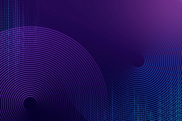 Геометрический узор фиолетовый фон технологии с кругами
