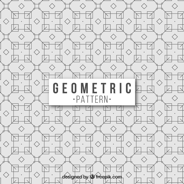 Vettore gratuito modello geometrico con stile classico