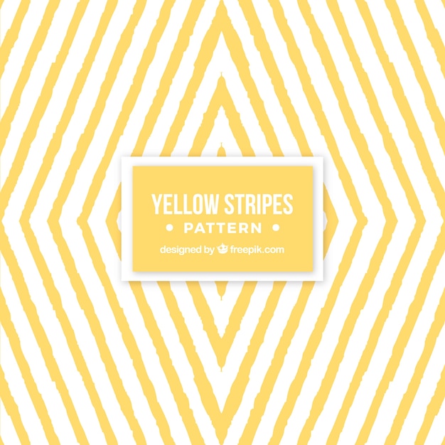 Geometric pattern of yellow watercolor stripes