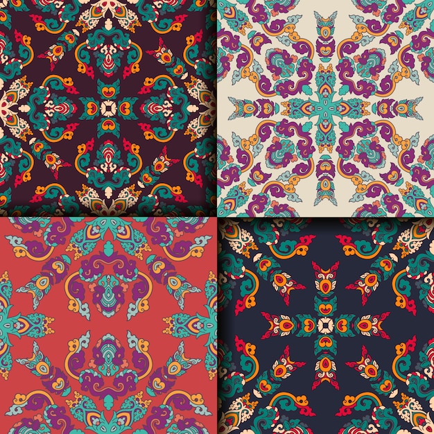 Free vector geometric patterns collection