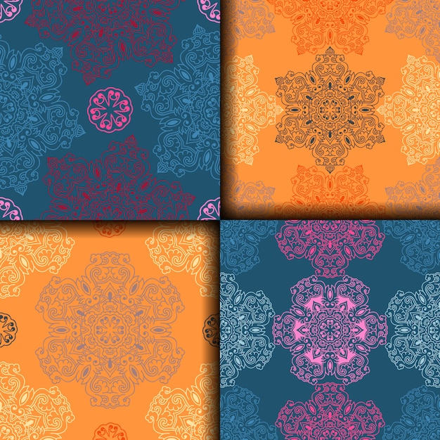 Free vector geometric patterns collection