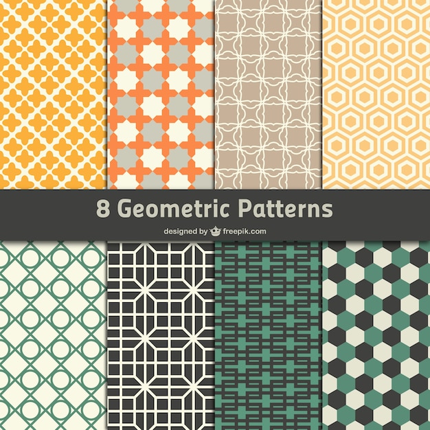 Free vector geometric patterns