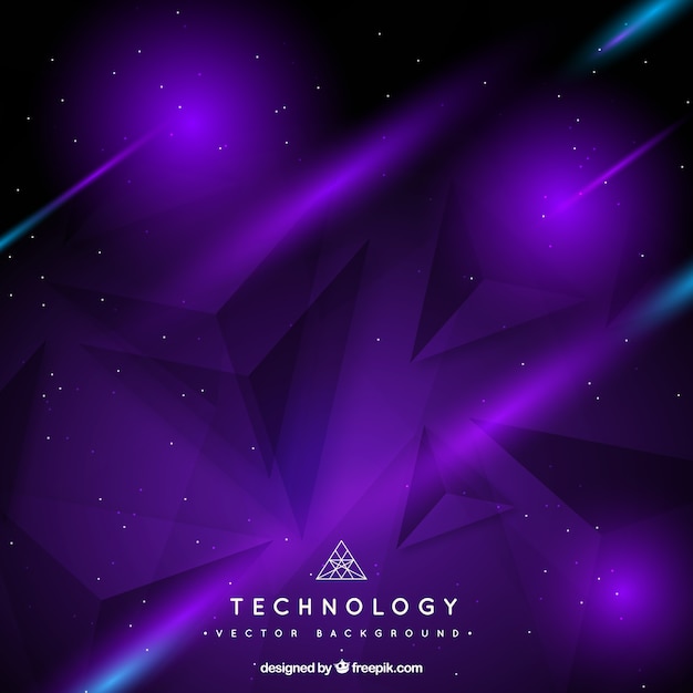 Free vector geometric purple background