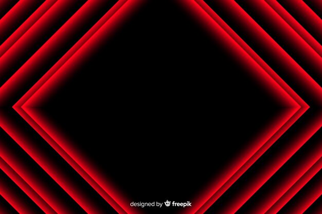 Geometric red lights background realistic design