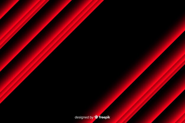 Geometric red lights background with lines